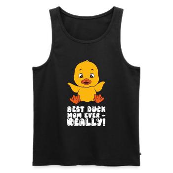 Drôle de canard Canards mignons - Débardeur bio Premium Homme - noir - Devant - Michal (187cm)