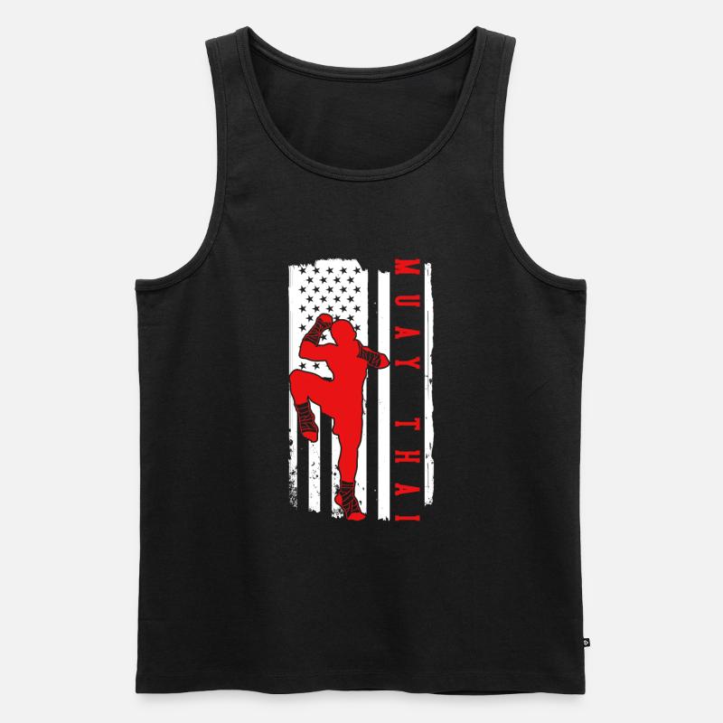 Muay Thai Boxing - Männer Premium Bio Tank Top - undefined