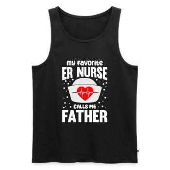 Lustige Krankenschwester Geschenke - Männer Premium Bio Tank Top - Schwarz - Vorne - Michal (187cm)