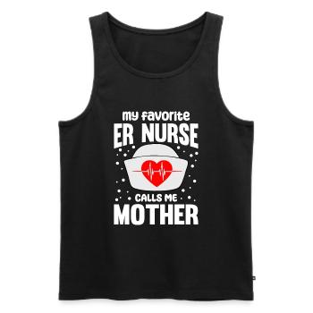 Funny Nurse Gifts - Men's Premium Organic Tank Top - black - Front - Michal (187cm)
