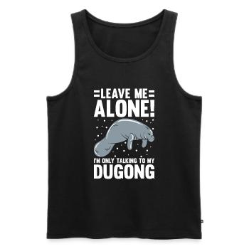 Dugong Manatees Manatee - Men's Premium Organic Tank Top - black - Front - AI Model Male 178 light (178cm)