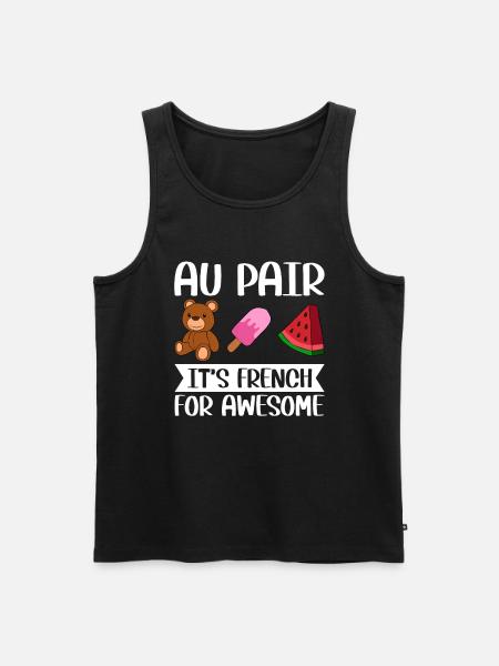 Au Pair Girl Kindergarten Nanny - Men's Premium Organic Tank Top - 