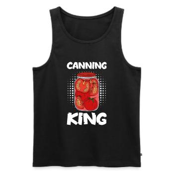 Canning King - Men's Premium Organic Tank Top - black - Front - AI Model Male 178 light (178cm)