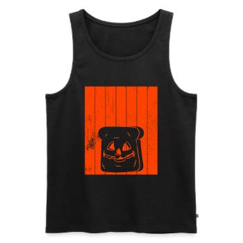 Boulanger Cadeaux d’Halloween Chef pâtissier - Débardeur bio Premium Homme - noir - Devant - AI Model Male 178 light (178cm)
