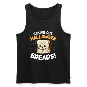 Boulanger Halloween Cadeaux Confiseur - Débardeur bio Premium Homme - noir - Devant - AI Model Male 178 light (178cm)