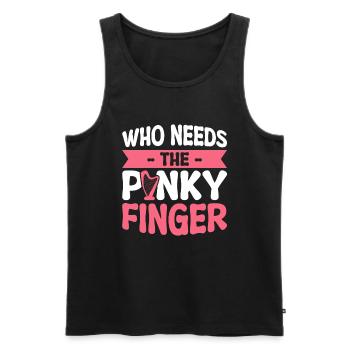 Harfenspieler Harfe Musik Harfenist - Männer Premium Bio Tank Top - Schwarz - Vorne - Michal (187cm)