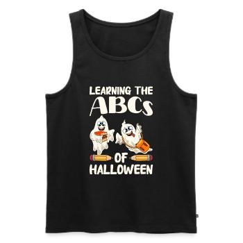 Lustige Lehrer Halloween Geschenke - Männer Premium Bio Tank Top - Schwarz - Vorne - Michal (187cm)