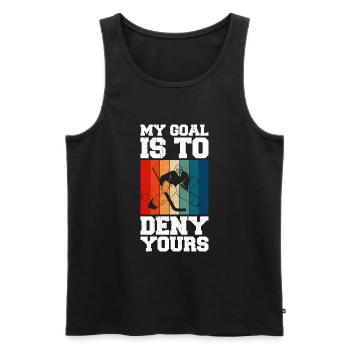 Eishockey Spruch für Eishockeyspieler - Männer Premium Bio Tank Top - Schwarz - Vorne - Michal (187cm)