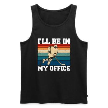 Eishockey Spruch für Eishockeyspieler - Männer Premium Bio Tank Top - Schwarz - Vorne - Michal (187cm)