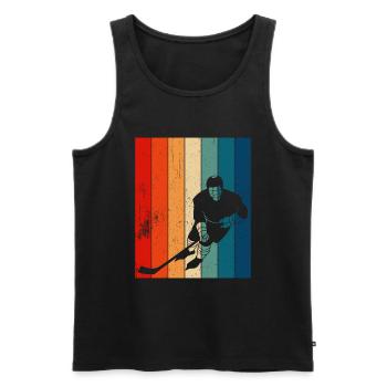 Eishockey Spruch für Eishockeyspieler - Männer Premium Bio Tank Top - Schwarz - Vorne - Michal (187cm)