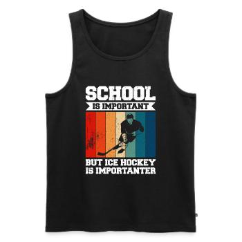 Eishockey Spruch für Eishockeyspieler - Männer Premium Bio Tank Top - Schwarz - Vorne - Michal (187cm)