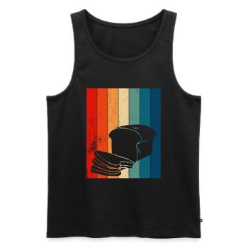 Baking Bread Bakery Bakery Bread Making - Men's Premium Organic Tank Top - black - Front - AI Model Male 178 light (178cm)