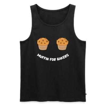 Baking Bread Bakery Bakery Bread Making - Men's Premium Organic Tank Top - black - Front - AI Model Male 178 light (178cm)
