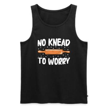 Baking Bread Bakery Bakery Bread Making - Men's Premium Organic Tank Top - black - Front - AI Model Male 178 light (178cm)