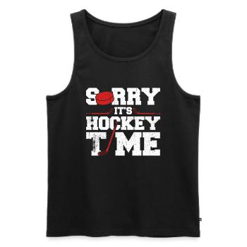 Eishockey Spruch für Eishockeyspieler - Männer Premium Bio Tank Top - Schwarz - Vorne - Michal (187cm)