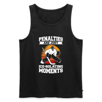 Eishockey Spruch für Eishockeyspieler - Männer Premium Bio Tank Top - Schwarz - Vorne - Michal (187cm)
