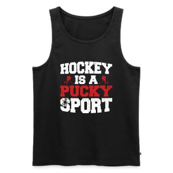 Eishockey Spruch für Eishockeyspieler - Männer Premium Bio Tank Top - Schwarz - Vorne - Michal (187cm)