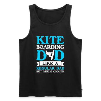Kiteboarding Kitesurfer Kitesurfing Kiteboarder - Men's Premium Organic Tank Top - black - Front - AI Model Male 178 light (178cm)