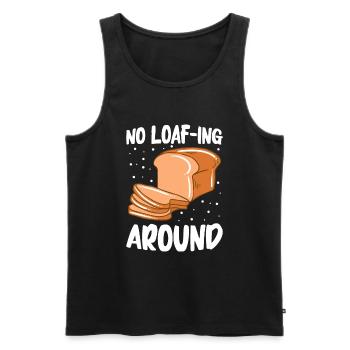 Baking Bread Bakery Bakery Bread Making - Men's Premium Organic Tank Top - black - Front - AI Model Male 178 light (178cm)