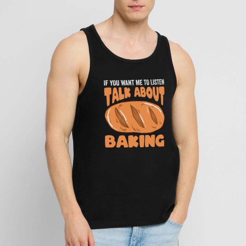 Baking Bread Bakery Bakery Bread Making Men's Premium Organic Tank Top
