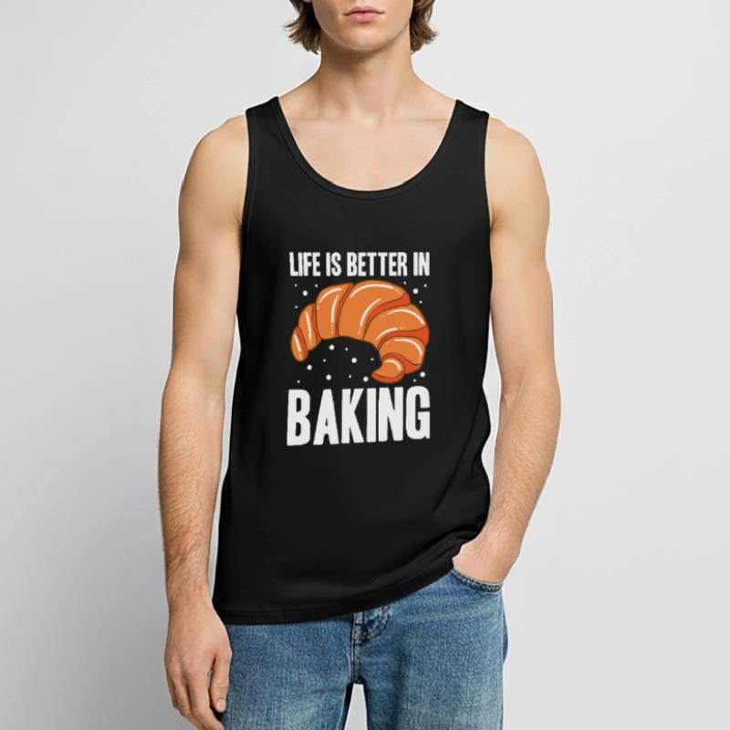 Baking Bread Bakery Bakery Bread Making Men's Premium Organic Tank Top