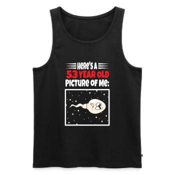 Spermie Hier Ist Ein Altes Bild Von Mir - Männer Premium Bio Tank Top - Schwarz - Vorne - AI Model Male 178 light (178cm)