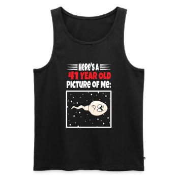 Spermie Hier Ist Ein Altes Bild Von Mir - Männer Premium Bio Tank Top - Schwarz - Vorne - AI Model Male 178 light (178cm)