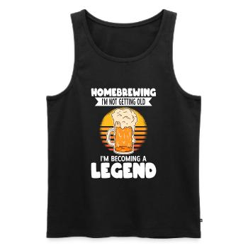 Beer Homebrewing Beer Be - Men's Premium Organic Tank Top - black - Front - AI Model Male 178 light (178cm)