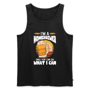 Beer Homebrewing Beer Be - Men's Premium Organic Tank Top - black - Front - AI Model Male 178 light (178cm)