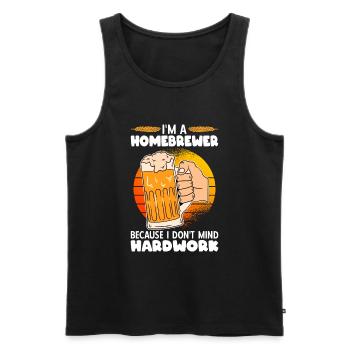 Beer Homebrewing Beer Be - Men's Premium Organic Tank Top - black - Front - AI Model Male 178 light (178cm)