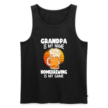 Beer Homebrewing Beer Be - Men's Premium Organic Tank Top - black - Front - AI Model Male 178 light (178cm)