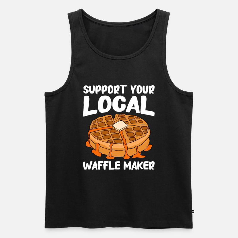 Waffle making waffle maker - Men's Premium Organic Tank Top - undefined
