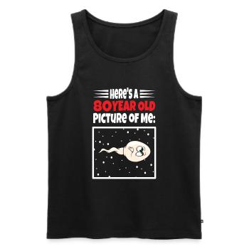 Spermie Hier Ist Ein Altes Bild Von Mir - Männer Premium Bio Tank Top - Schwarz - Vorne - AI Model Male 178 light (178cm)