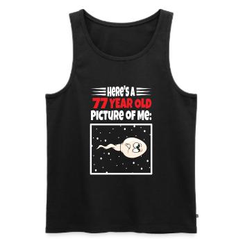 Spermie Hier Ist Ein Altes Bild Von Mir - Männer Premium Bio Tank Top - Schwarz - Vorne - AI Model Male 178 light (178cm)
