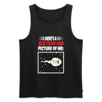 Spermie Hier Ist Ein Altes Bild Von Mir - Männer Premium Bio Tank Top - Schwarz - Vorne - AI Model Male 178 light (178cm)
