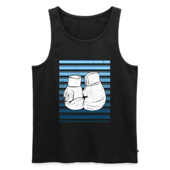 Kickboxen Kickboxer Kickboxing - Men's Premium Organic Tank Top - black - Front - AI Model Male 178 light (178cm)