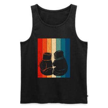 Kickboxen Kickboxer Kickboxing - Men's Premium Organic Tank Top - black - Front - AI Model Male 178 light (178cm)