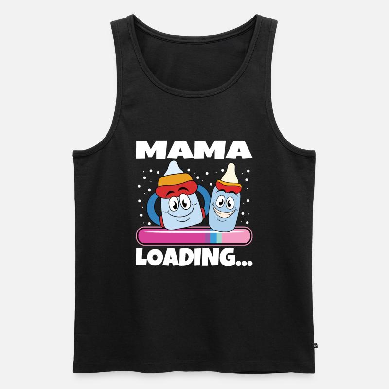Mama 2024 werdende Mutter Schwangerschaft - Männer Premium Bio Tank Top - undefined