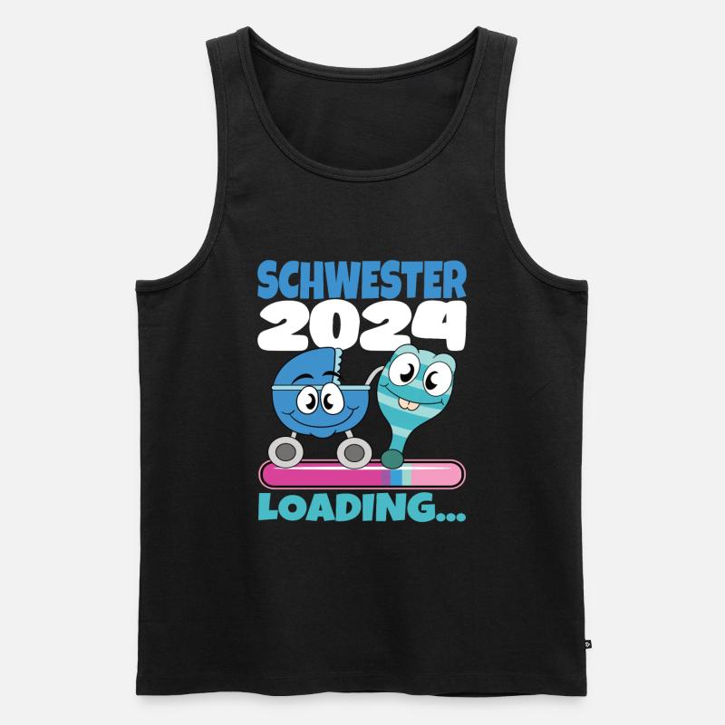 Schwester werden Schwester 2024 - Männer Premium Bio Tank Top - undefined