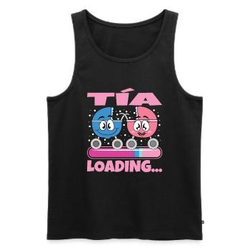 Tante 2024 Tante Werden 2024 - Männer Premium Bio Tank Top - Schwarz - Vorne - Michal (187cm)