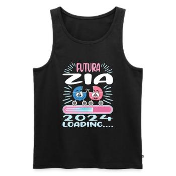 Zia 2024 Loading Tante 2024 - Männer Premium Bio Tank Top - Schwarz - Vorne - AI Model Male 178 light (178cm)