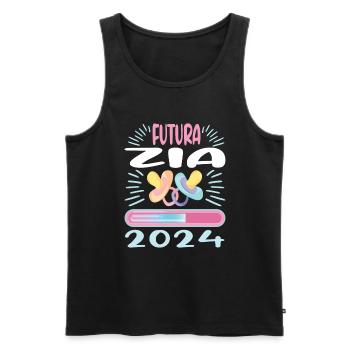 Zia 2024 Loading Tante 2024 - Männer Premium Bio Tank Top - Schwarz - Vorne - AI Model Male 178 light (178cm)