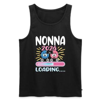Nonna 2024 Loading Granny 2024 - Men's Premium Organic Tank Top - black - Front - Michal (187cm)