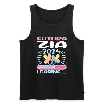 Zia 2024 Loading Tante 2024 - Männer Premium Bio Tank Top - Schwarz - Vorne - AI Model Male 178 light (178cm)