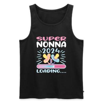 Nonna 2024 Loading Granny 2024 - Men's Premium Organic Tank Top - black - Front - Michal (187cm)