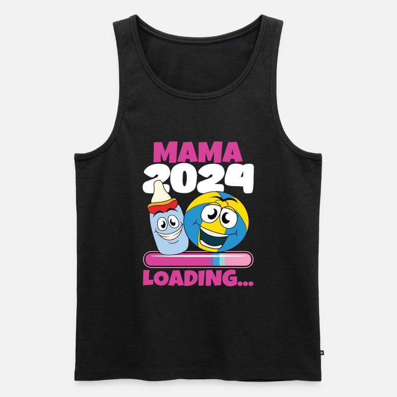 Mama 2024 werdende Mutter Schwangerschaft - Männer Premium Bio Tank Top - undefined