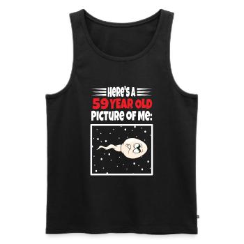 Spermie Hier Ist Ein Altes Bild Von Mir - Männer Premium Bio Tank Top - Schwarz - Vorne - AI Model Male 178 light (178cm)