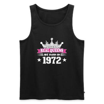 52 Jahre alt Geburtstag 1972 Geburtstag - Männer Premium Bio Tank Top - Schwarz - Vorne - Michal (187cm)