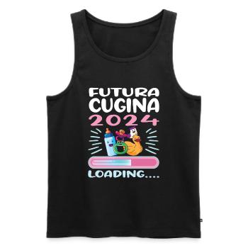 Cousine werden Cousine 2024 - Männer Premium Bio Tank Top - Schwarz - Vorne - AI Model Male 178 light (178cm)