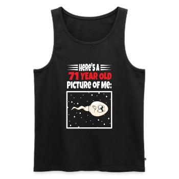 Spermie Hier Ist Ein Altes Bild Von Mir - Männer Premium Bio Tank Top - Schwarz - Vorne - AI Model Male 178 light (178cm)